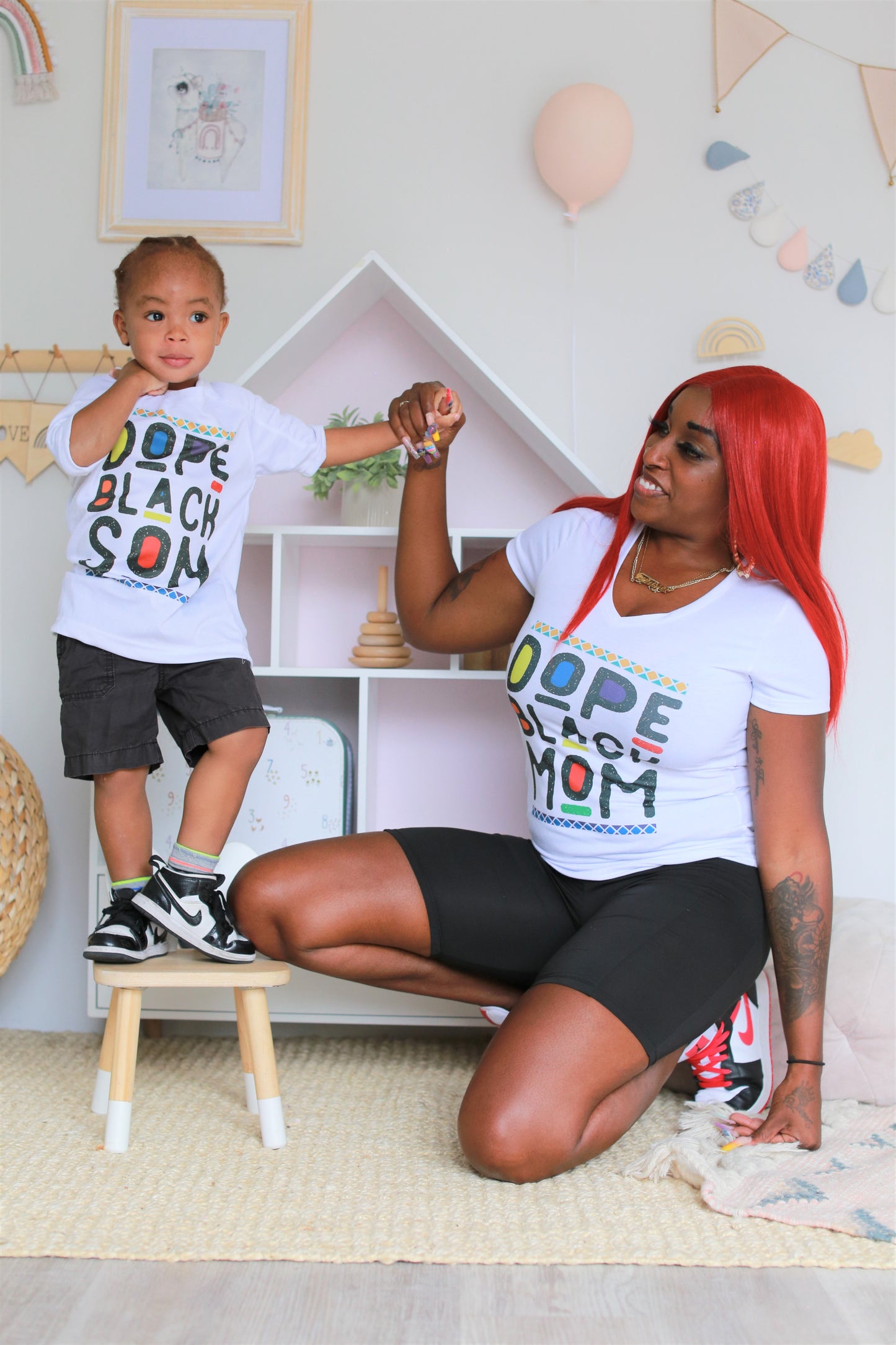 "Dope Black Mom & Dope Black Son" T-Shirt Set